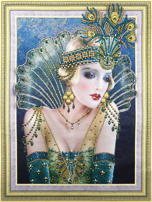 Crystal Rhinestone Diamond Painting Kit - Pretty queen (16x20inch)