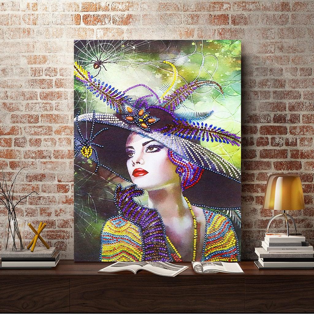 Crystal Rhinestone Diamond Painting Kit | Pretty Woman - Hibah-Diamond?painting art studio