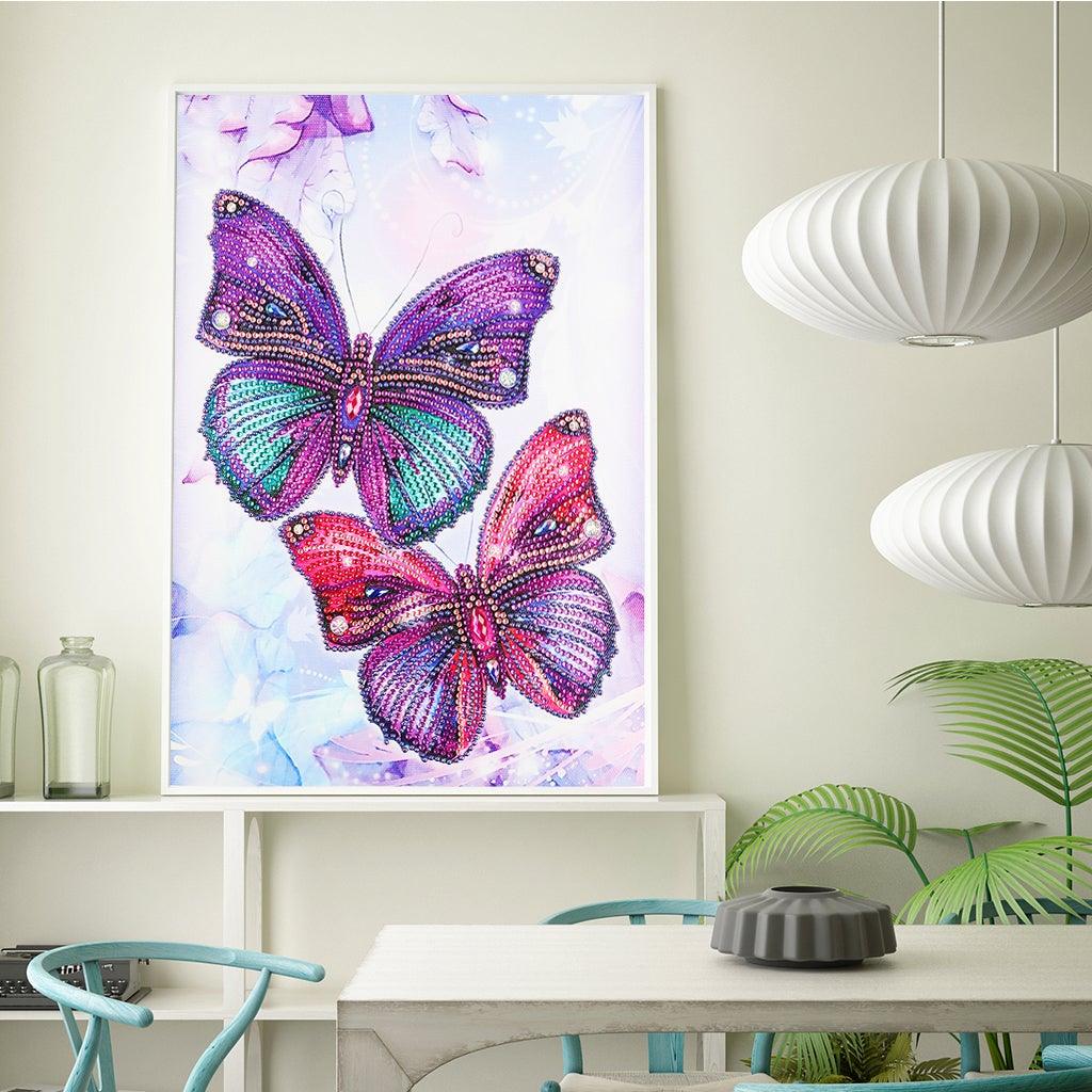 Crystal Rhinestone Diamond Painting Kit | Purple butterfly - Hibah-Diamond?painting art studio