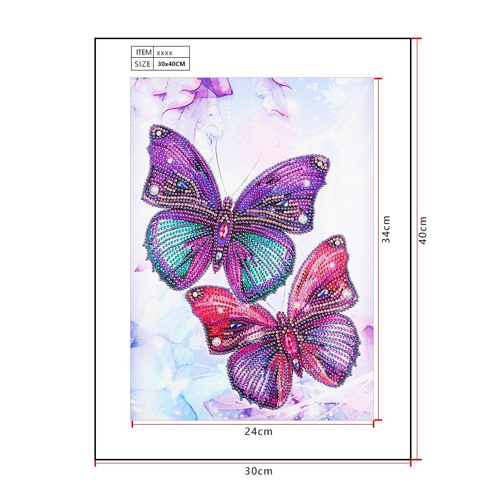 Crystal Rhinestone Diamond Painting Kit | Purple butterfly - Hibah-Diamond?painting art studio