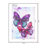 Crystal Rhinestone Diamond Painting Kit | Purple butterfly - Hibah-Diamond?painting art studio