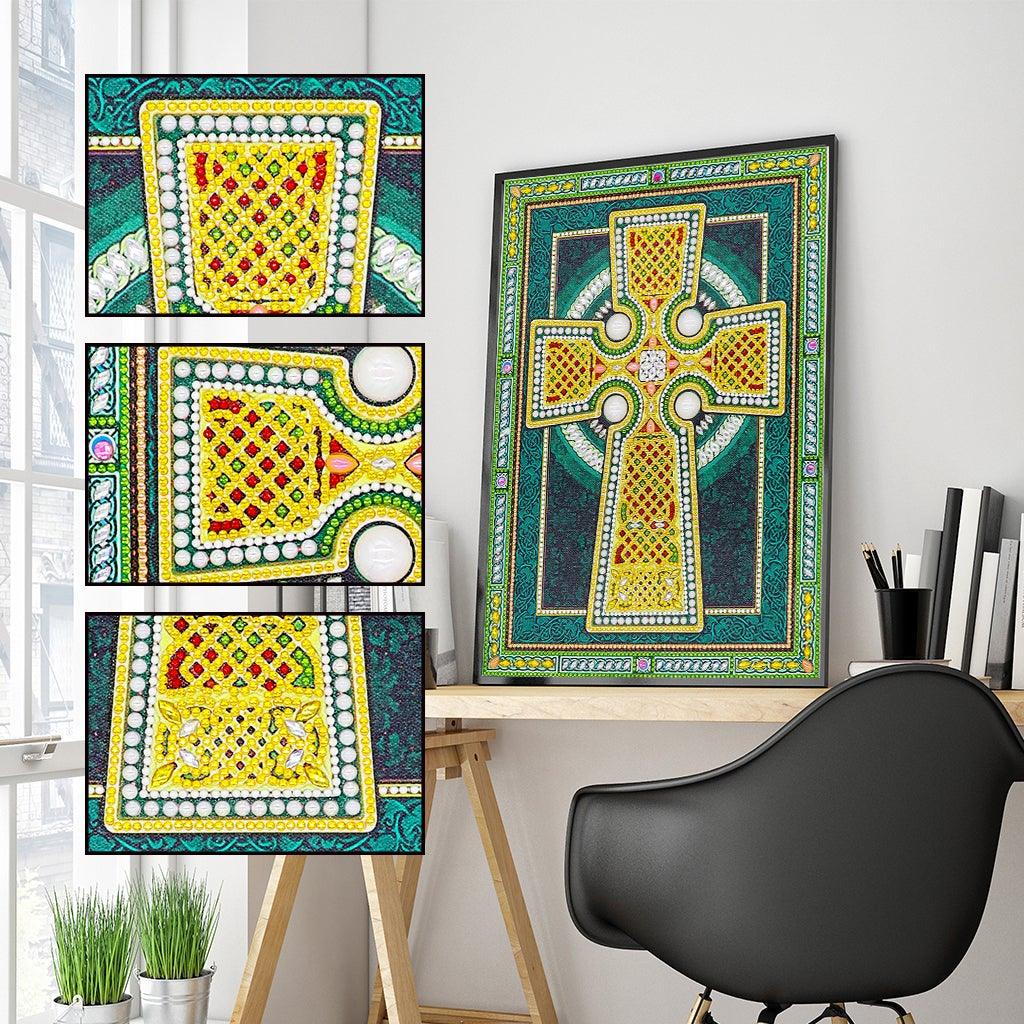 Crystal Rhinestone Diamond Painting Kit | Religious Cross - Hibah-Diamond?painting art studio