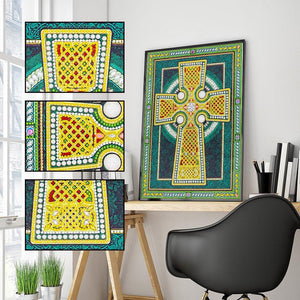 Crystal Rhinestone Diamond Painting Kit | Religious Cross - Hibah-Diamond?painting art studio