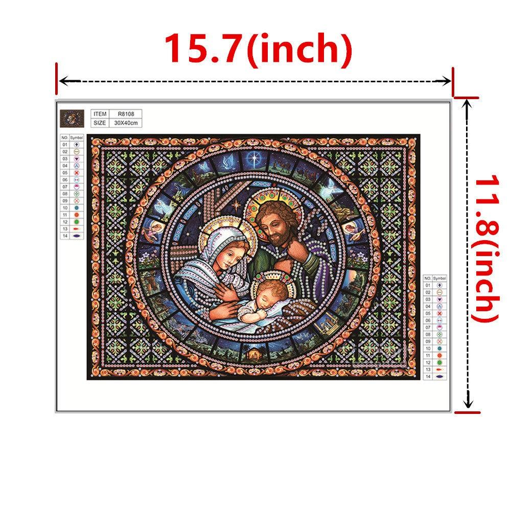 Crystal Rhinestone Diamond Painting Kit | Religious Family - Hibah-Diamond painting art studio