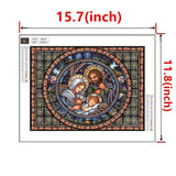 Crystal Rhinestone Diamond Painting Kit | Religious Family - Hibah-Diamond painting art studio
