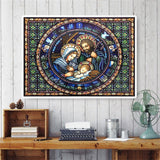 Crystal Rhinestone Diamond Painting Kit | Religious Family - Hibah-Diamond painting art studio