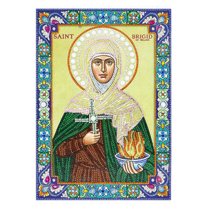 Crystal Rhinestone Diamond Painting Kit | Religious Female Figures - Hibah-Diamond painting art studio