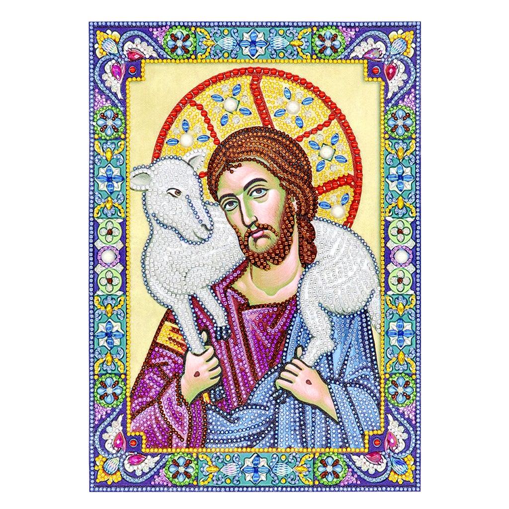 Crystal Rhinestone Diamond Painting Kit | Religious Figure Jesus - Hibah-Diamond painting art studio