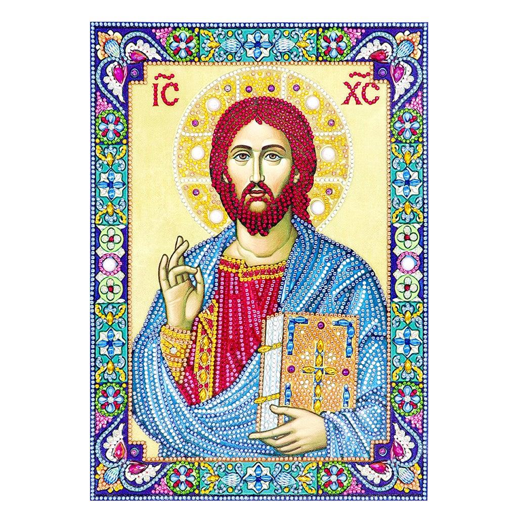 Crystal Rhinestone Diamond Painting Kit | Religious Figure Jesus - Hibah-Diamond painting art studio