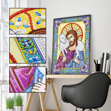 Crystal Rhinestone Diamond Painting Kit | Religious Figure Jesus - Hibah-Diamond painting art studio