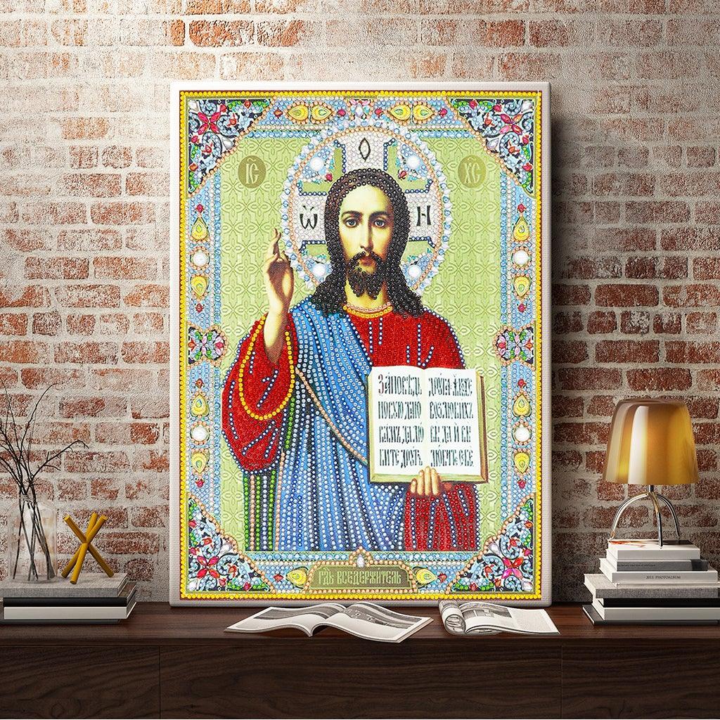 Crystal Rhinestone Diamond Painting Kit | Religious Figure Jesus - Hibah-Diamond painting art studio
