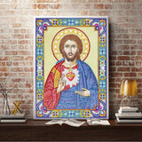 Crystal Rhinestone Diamond Painting Kit | Religious Figure Jesus - Hibah-Diamond painting art studio
