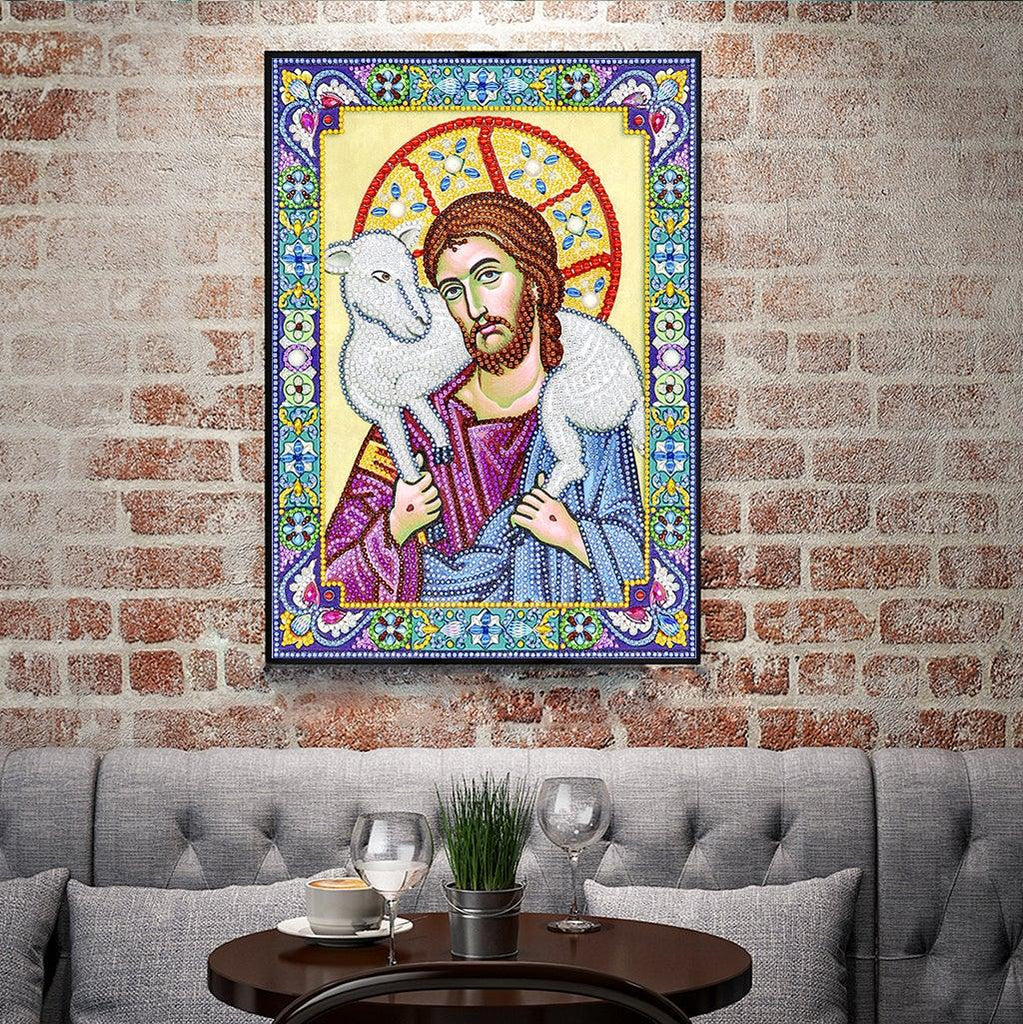 Crystal Rhinestone Diamond Painting Kit | Religious Figure Jesus - Hibah-Diamond painting art studio