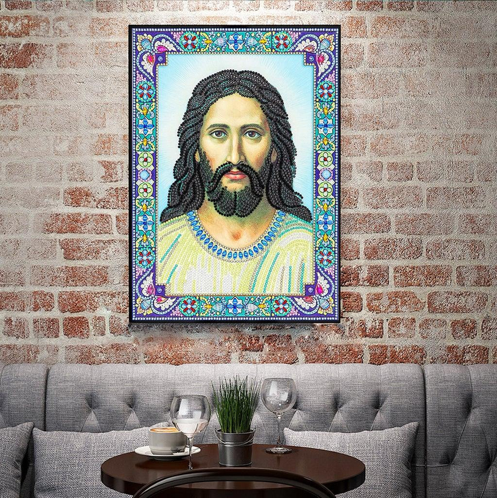 Crystal Rhinestone Diamond Painting Kit | Religious Figure Jesus - Hibah-Diamond painting art studio
