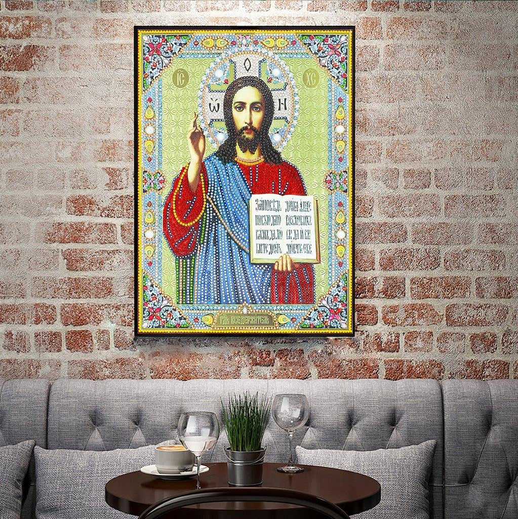 Crystal Rhinestone Diamond Painting Kit | Religious Figure Jesus - Hibah-Diamond painting art studio