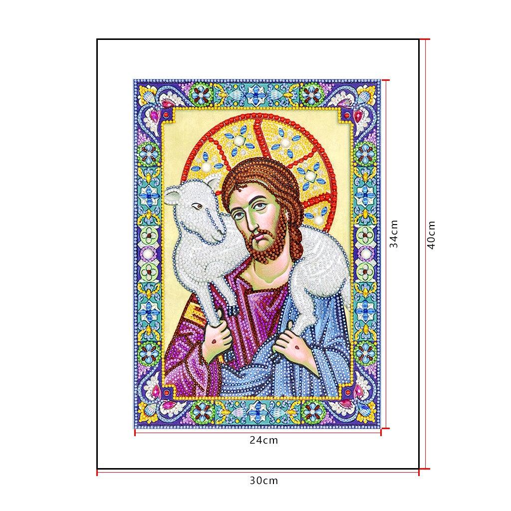 Crystal Rhinestone Diamond Painting Kit | Religious Figure Jesus - Hibah-Diamond painting art studio
