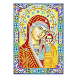 Crystal Rhinestone diamond painting kit - religious figures Virgin and Jesus