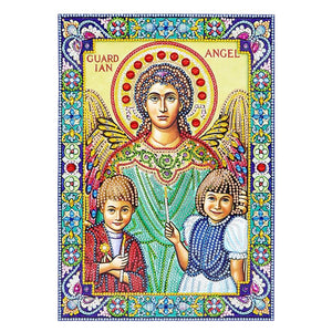 Crystal Rhinestone diamond painting kit | religious figures Virgin and Jesus - Hibah-Diamond painting art studio