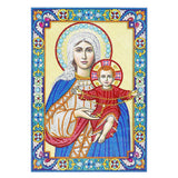 Crystal Rhinestone diamond painting kit - religious figures Virgin and Jesus