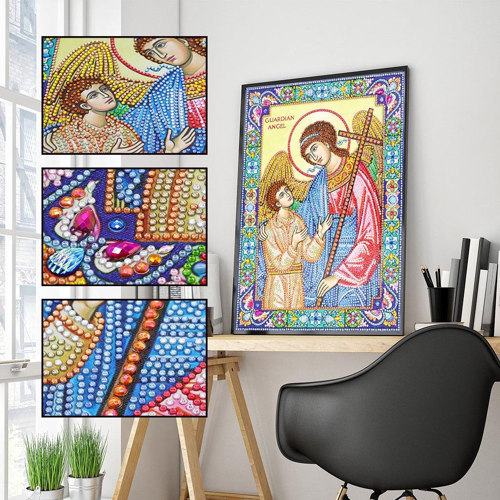 Crystal Rhinestone diamond painting kit | religious figures Virgin and Jesus - Hibah-Diamond painting art studio
