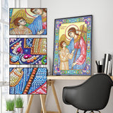 Crystal Rhinestone diamond painting kit | religious figures Virgin and Jesus - Hibah-Diamond painting art studio