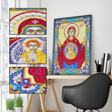 Crystal Rhinestone diamond painting kit - religious figures Virgin and Jesus - Hibah-Diamond painting art studio