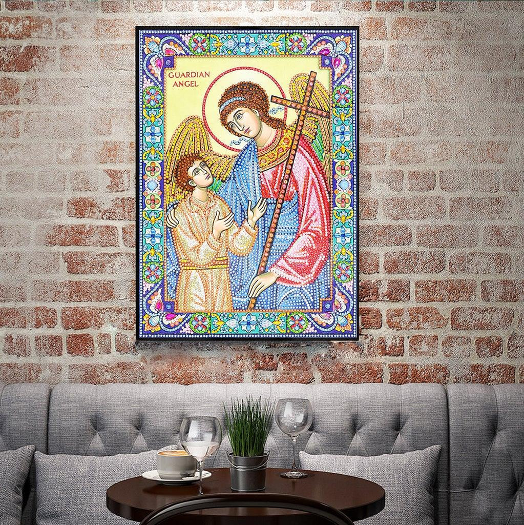 Crystal Rhinestone diamond painting kit | religious figures Virgin and Jesus - Hibah-Diamond painting art studio