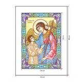 Crystal Rhinestone diamond painting kit | religious figures Virgin and Jesus - Hibah-Diamond painting art studio