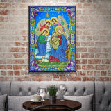 Crystal Rhinestone diamond painting kit | religious figures Virgin and Jesus - Hibah-Diamond painting art studio