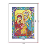 Crystal Rhinestone diamond painting kit | religious figures Virgin and Jesus - Hibah-Diamond painting art studio