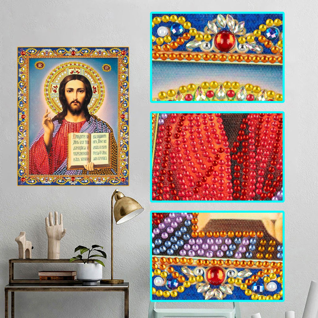 Crystal Rhinestone Diamond Painting Kit - Religious Jesus - Hibah-Diamond?painting art studio