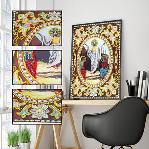Crystal Rhinestone Diamond Painting Kit - Religious Leaders - Hibah-Diamond painting art studio