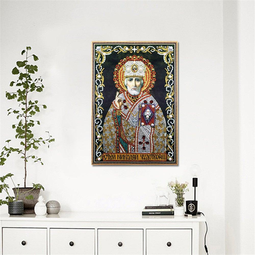 Crystal Rhinestone Diamond Painting Kit -Religious Leaders - Hibah-Diamond?painting art studio