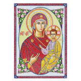 Crystal Rhinestone Diamond Painting Kit - Religious Madonna and Jesus - Hibah-Diamond painting art studio
