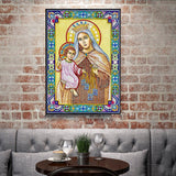 Crystal Rhinestone Diamond Painting Kit- Religious Madonna and Jesus - Hibah-Diamond?painting art studio