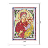 Crystal Rhinestone Diamond Painting Kit - Religious Madonna and Jesus - Hibah-Diamond painting art studio