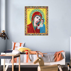 Crystal Rhinestone Diamond Painting Kit - Religious Mary and Jesus - Hibah-Diamond?painting art studio