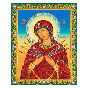 Crystal Rhinestone Diamond Painting Kit - Religious Mary - Hibah-Diamond?painting art studio