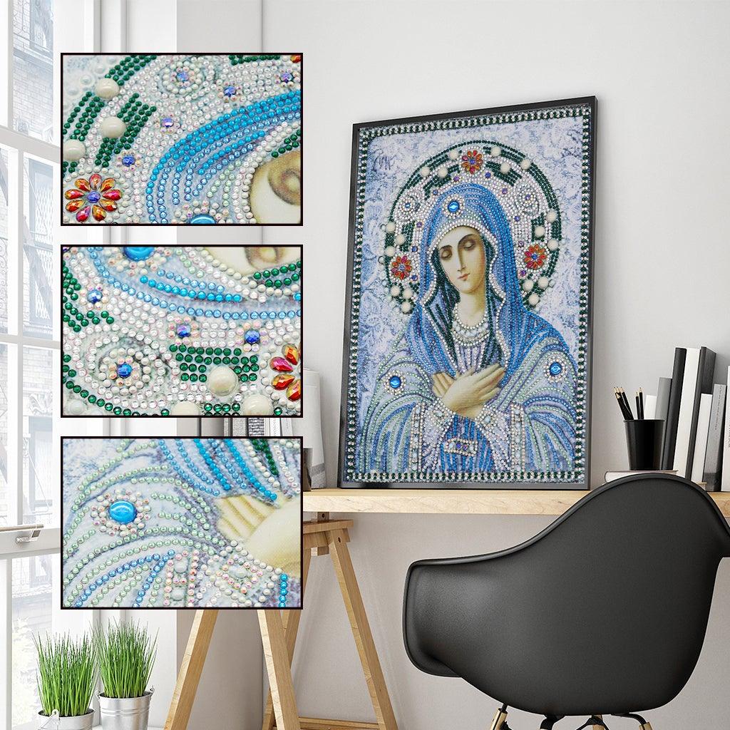 Crystal Rhinestone Diamond Painting Kit - Religious Mary - Hibah-Diamond?painting art studio