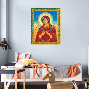 Crystal Rhinestone Diamond Painting Kit - Religious Mary - Hibah-Diamond?painting art studio