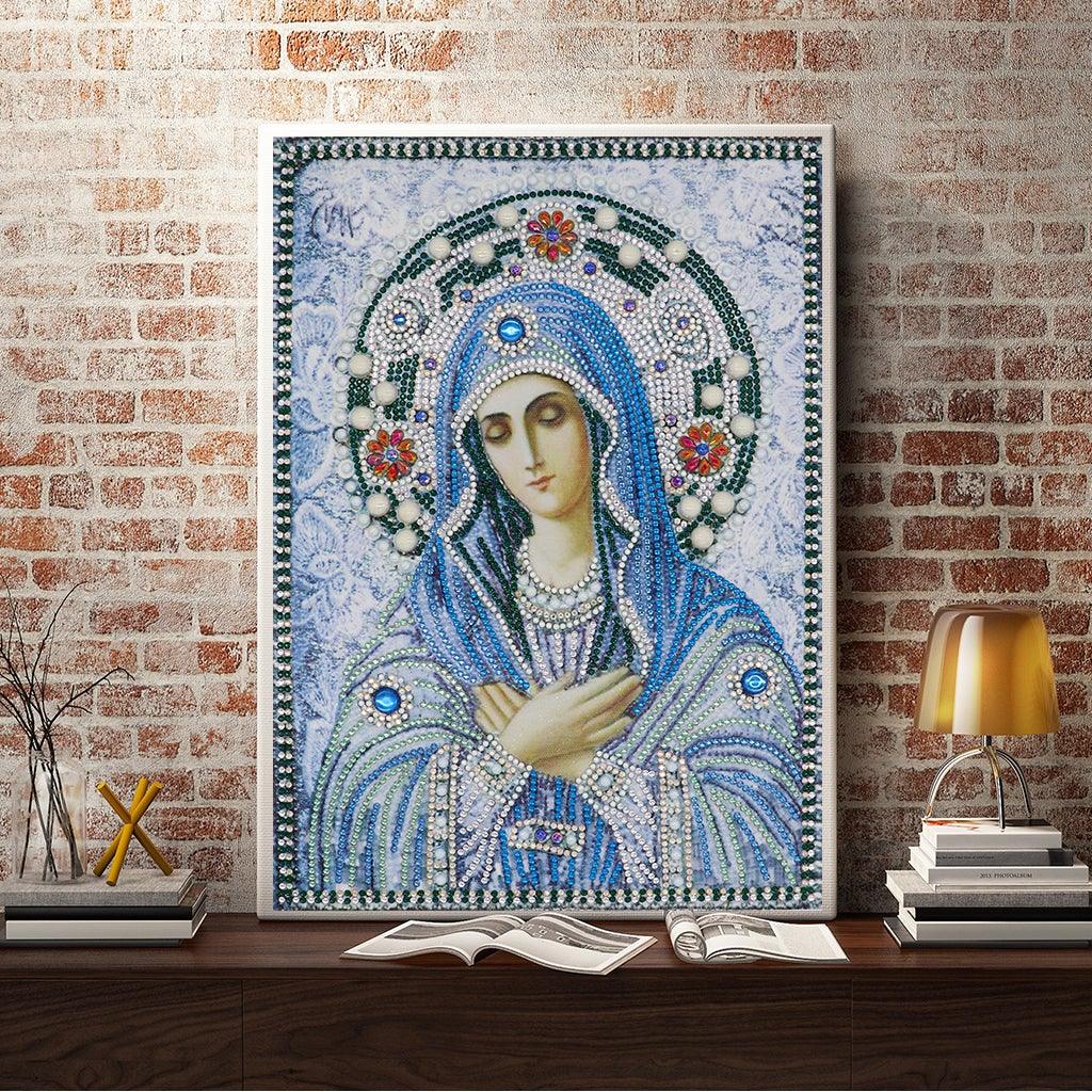Crystal Rhinestone Diamond Painting Kit - Religious Mary - Hibah-Diamond?painting art studio