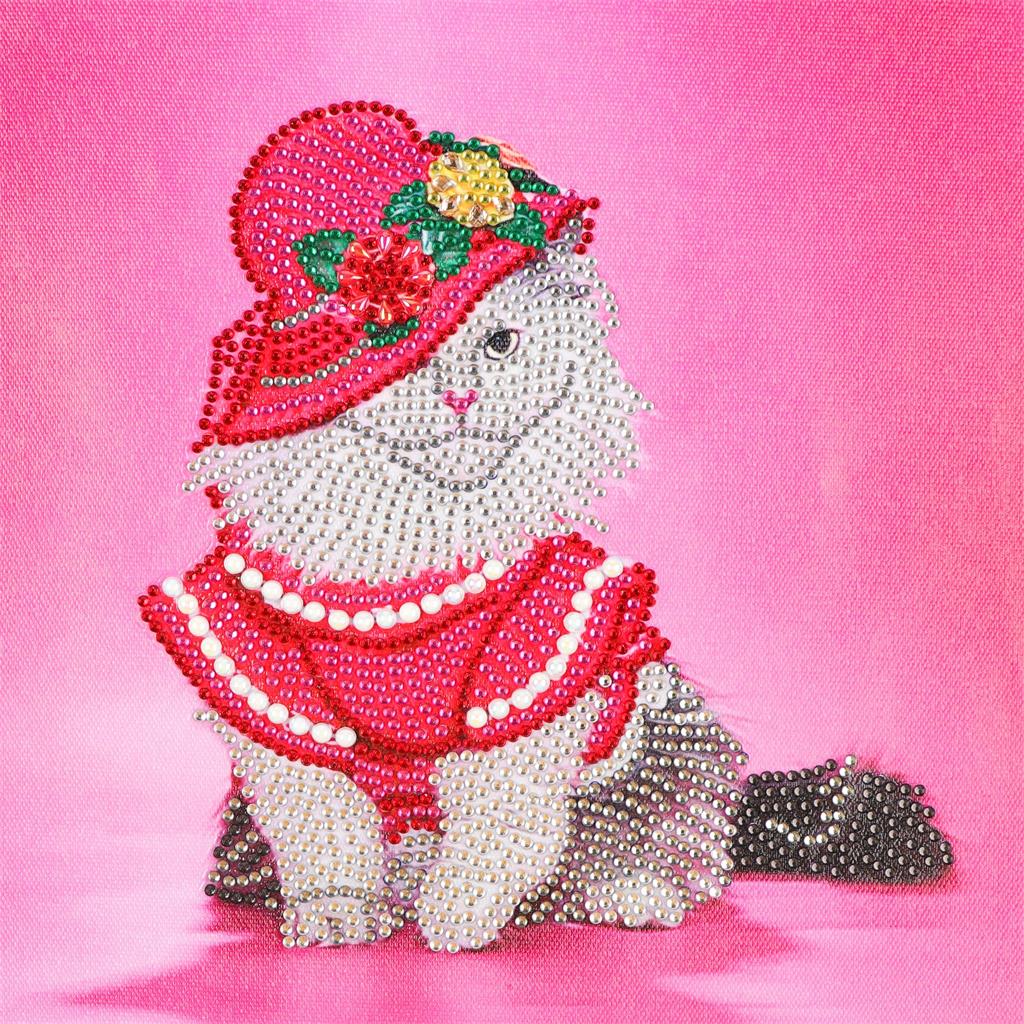 Crystal Rhinestone Diamond Painting Kit - Rich cat