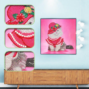 Crystal Rhinestone Diamond Painting Kit - Rich cat - Hibah-Diamond?painting art studio