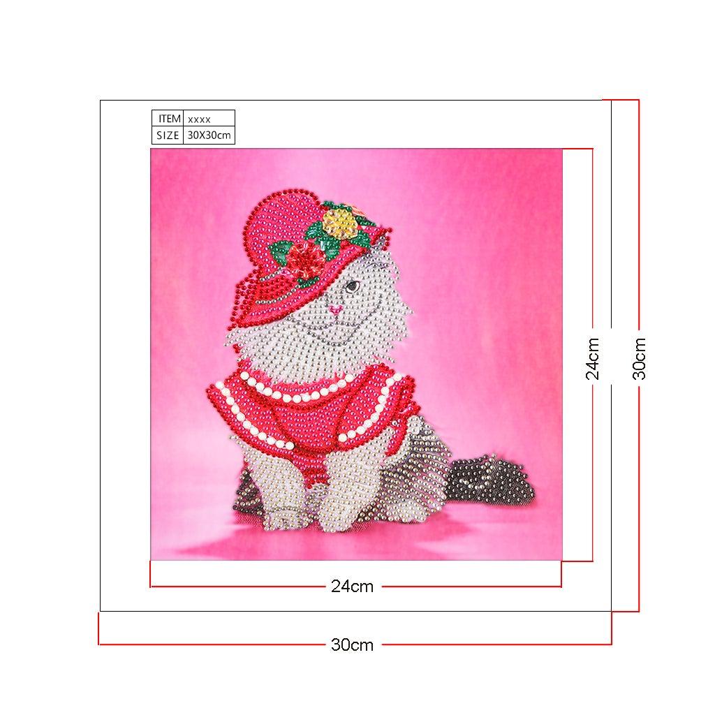 Crystal Rhinestone Diamond Painting Kit - Rich cat - Hibah-Diamond?painting art studio