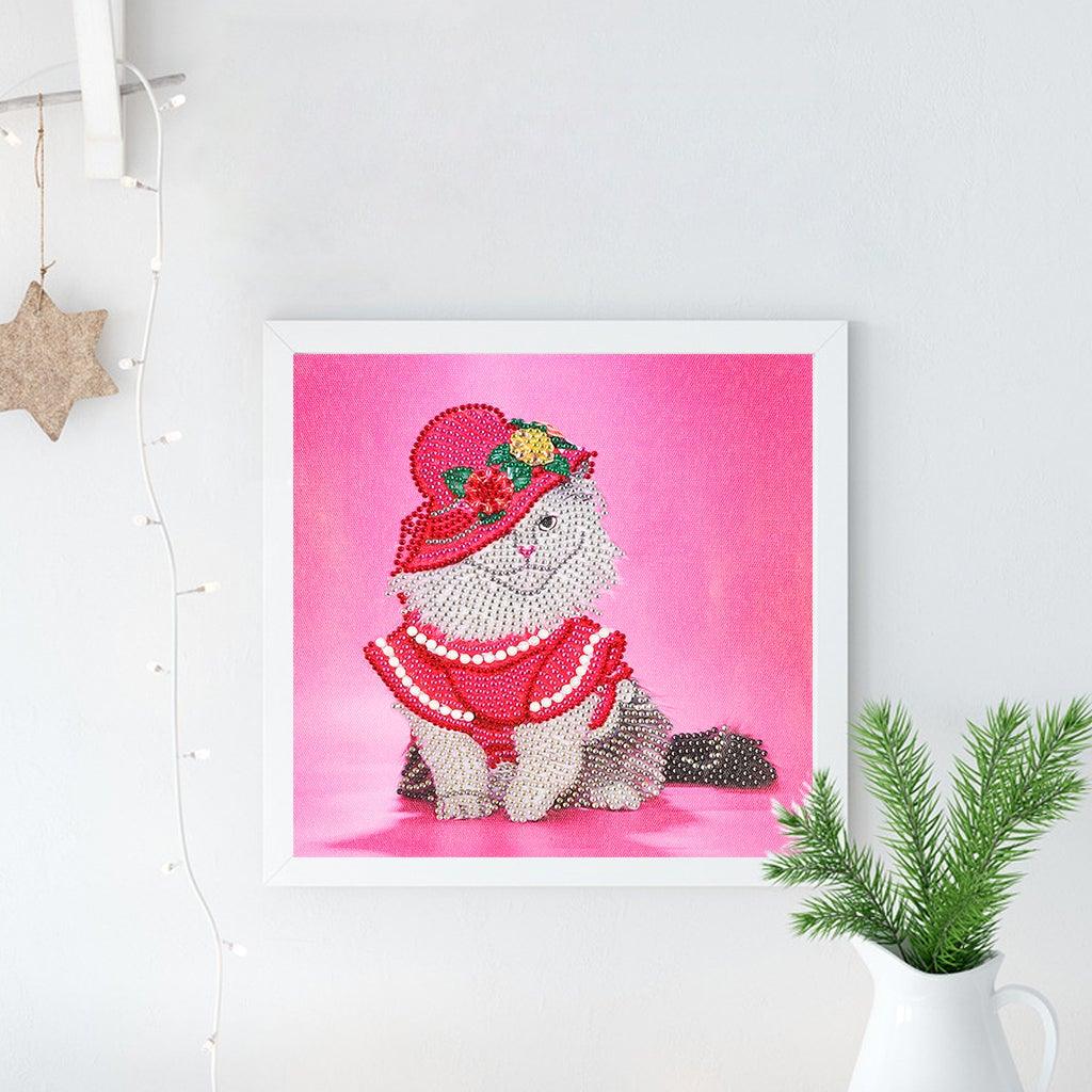 Crystal Rhinestone Diamond Painting Kit - Rich cat - Hibah-Diamond?painting art studio