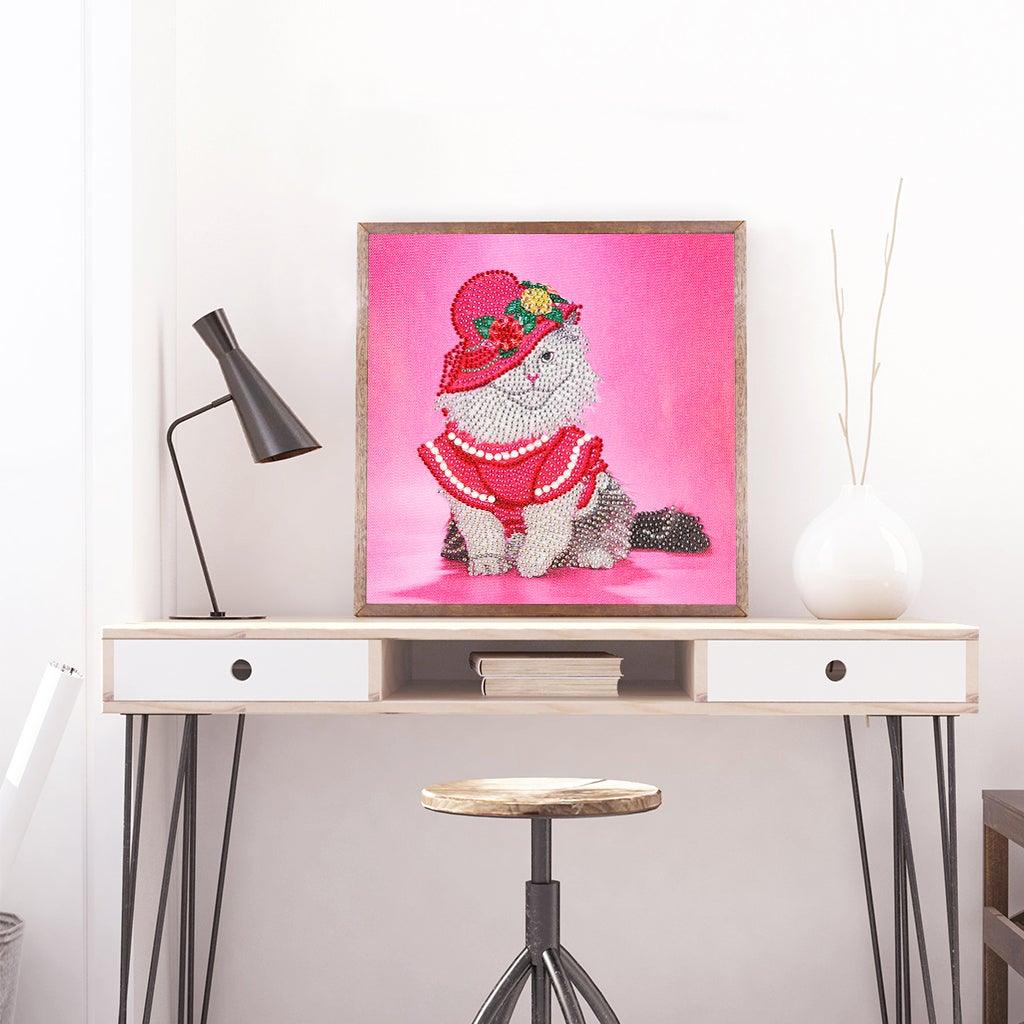 Crystal Rhinestone Diamond Painting Kit - Rich cat - Hibah-Diamond?painting art studio