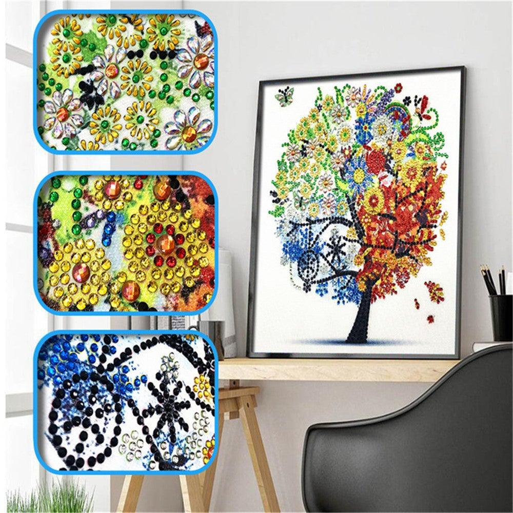 Crystal Rhinestone Diamond Painting Kit -Season Tree - Hibah-Diamond painting art studio