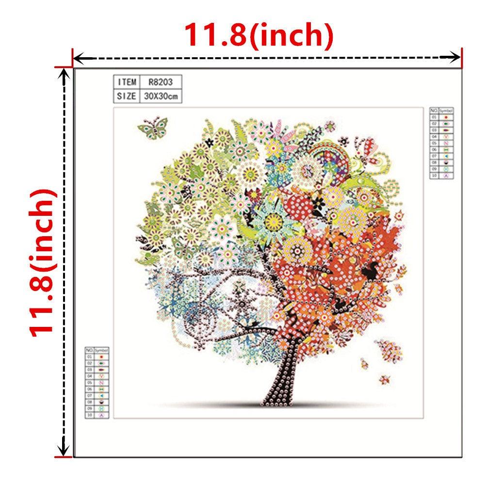 Crystal Rhinestone Diamond Painting Kit -Season Tree - Hibah-Diamond painting art studio