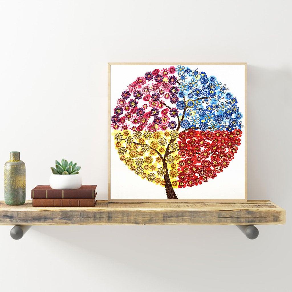 Crystal Rhinestone Diamond Painting Kit | Season Tree - Hibah-Diamond?painting art studio