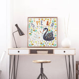 Crystal Rhinestone Diamond Painting Kit | September swan - Hibah-Diamond?painting art studio